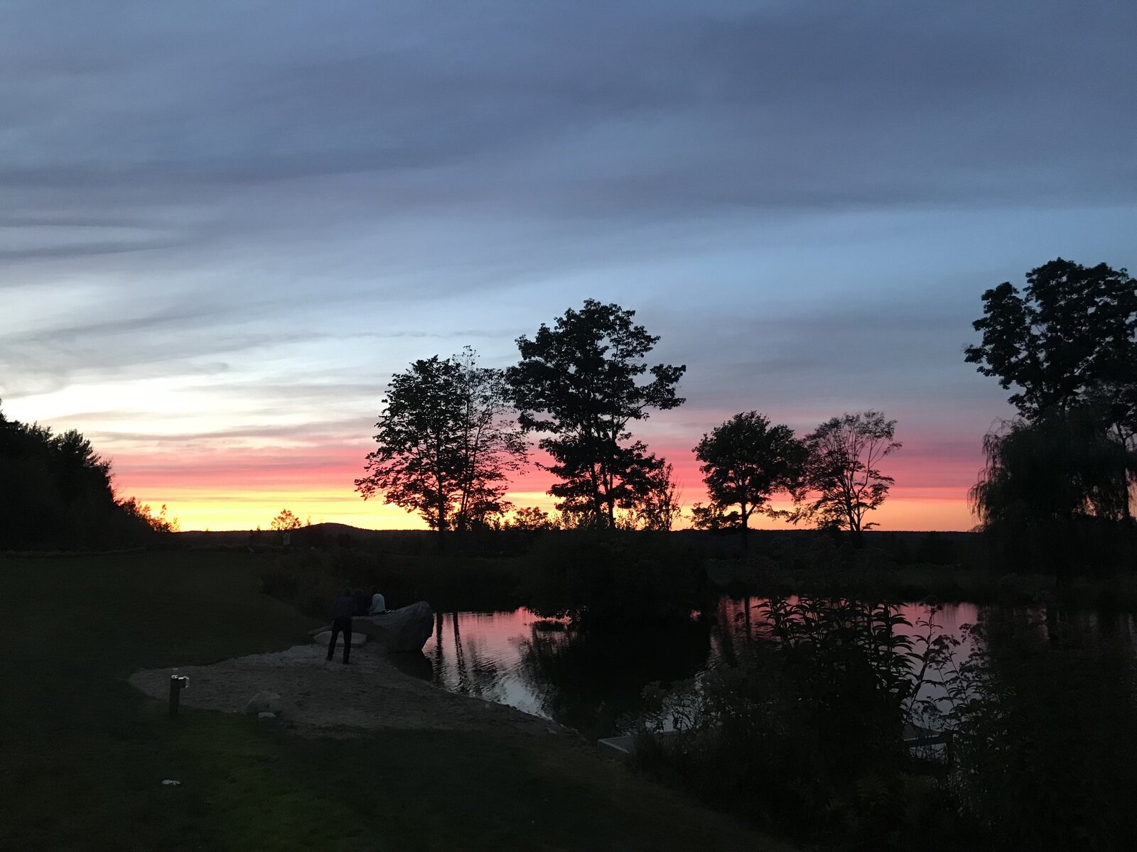 Seacoast DJ lighting up a wedding celebration at sunset
